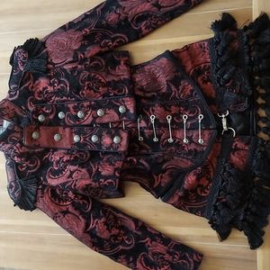Shrine of Hollywood 3 piece Toreador jacket bodice and kilt. Gothic, Ren Fest!